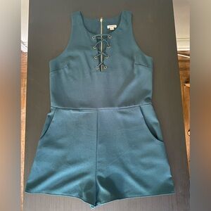 Xhilaration turquoise romper